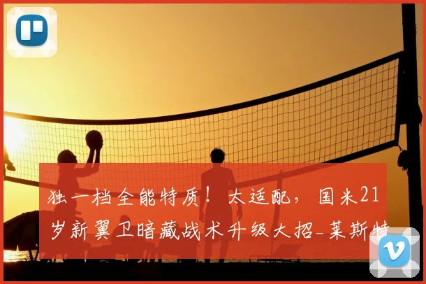 独一档全能特质!太适配,国米21岁新翼卫暗藏战术升级大招_莱斯特拉_边路_边翼